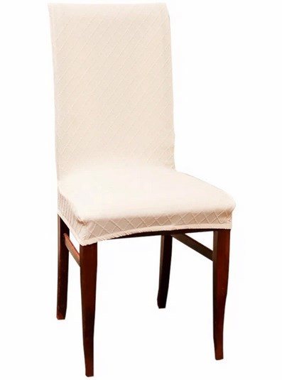 

Чехол на стул LuxAlto Fukra Rhombus T001 Beige 11307