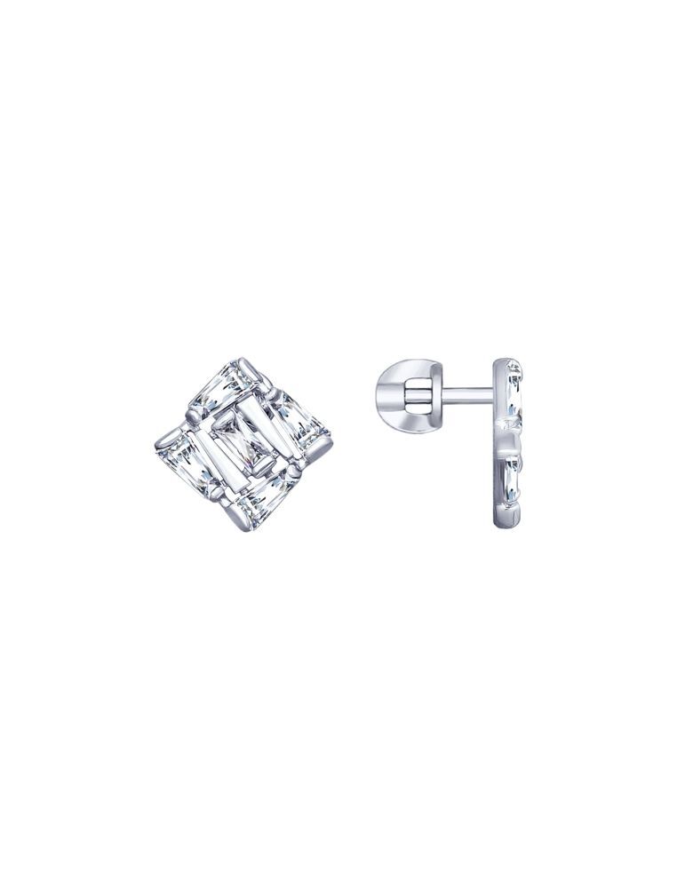 

Серьги из серебра с фианитом SOKOLOV 94022990, 94022990_k