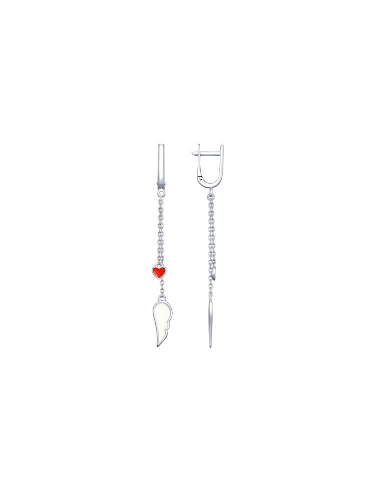 

Серьги из серебра с эмалью SOKOLOV 94022985, 94022985_k