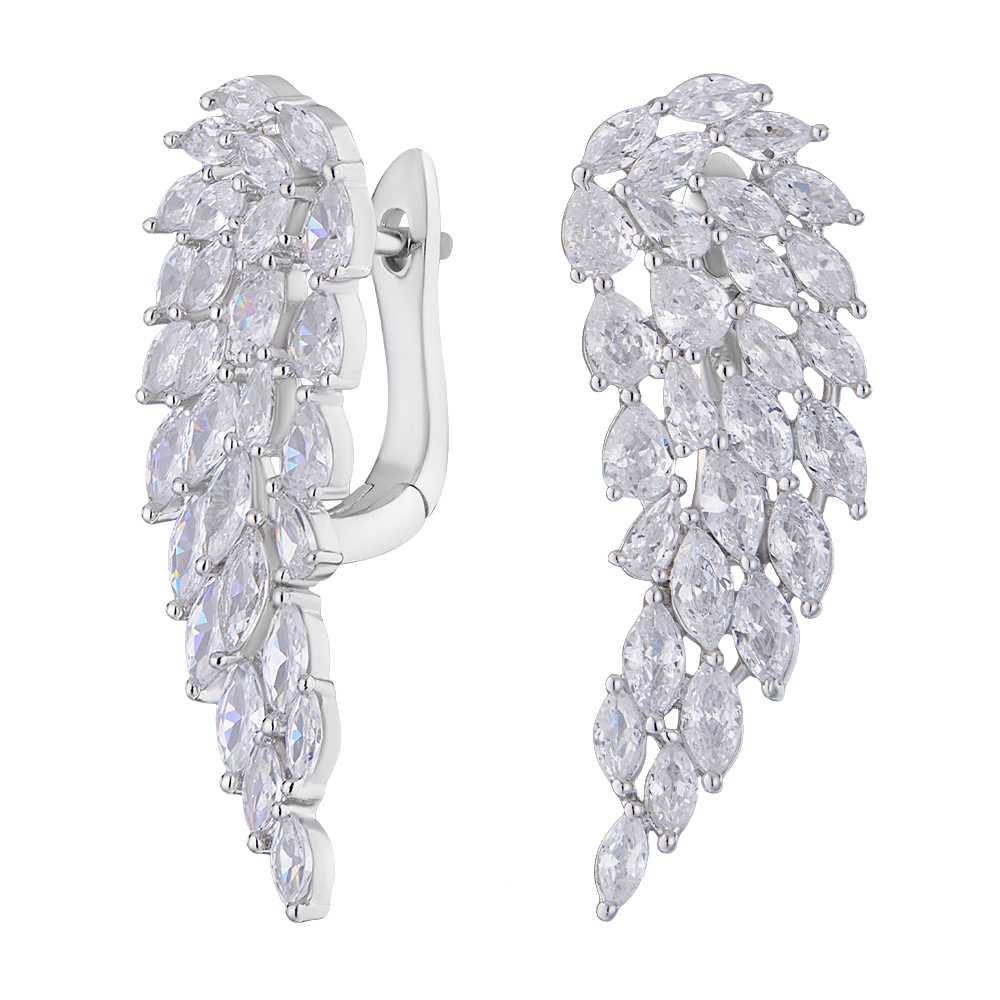 

Серьги из серебра с фианитом ЮВЕЛИР КАРАТ YE20056