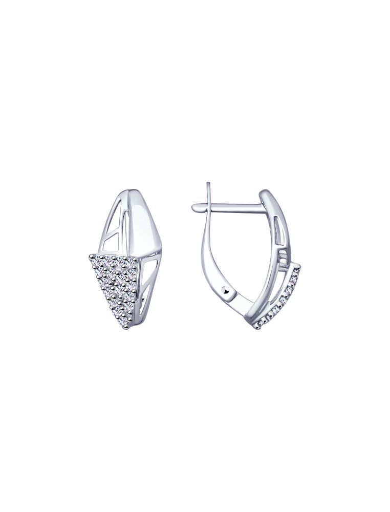 

Серьги из серебра с фианитом SOKOLOV 94022919, 94022919_k