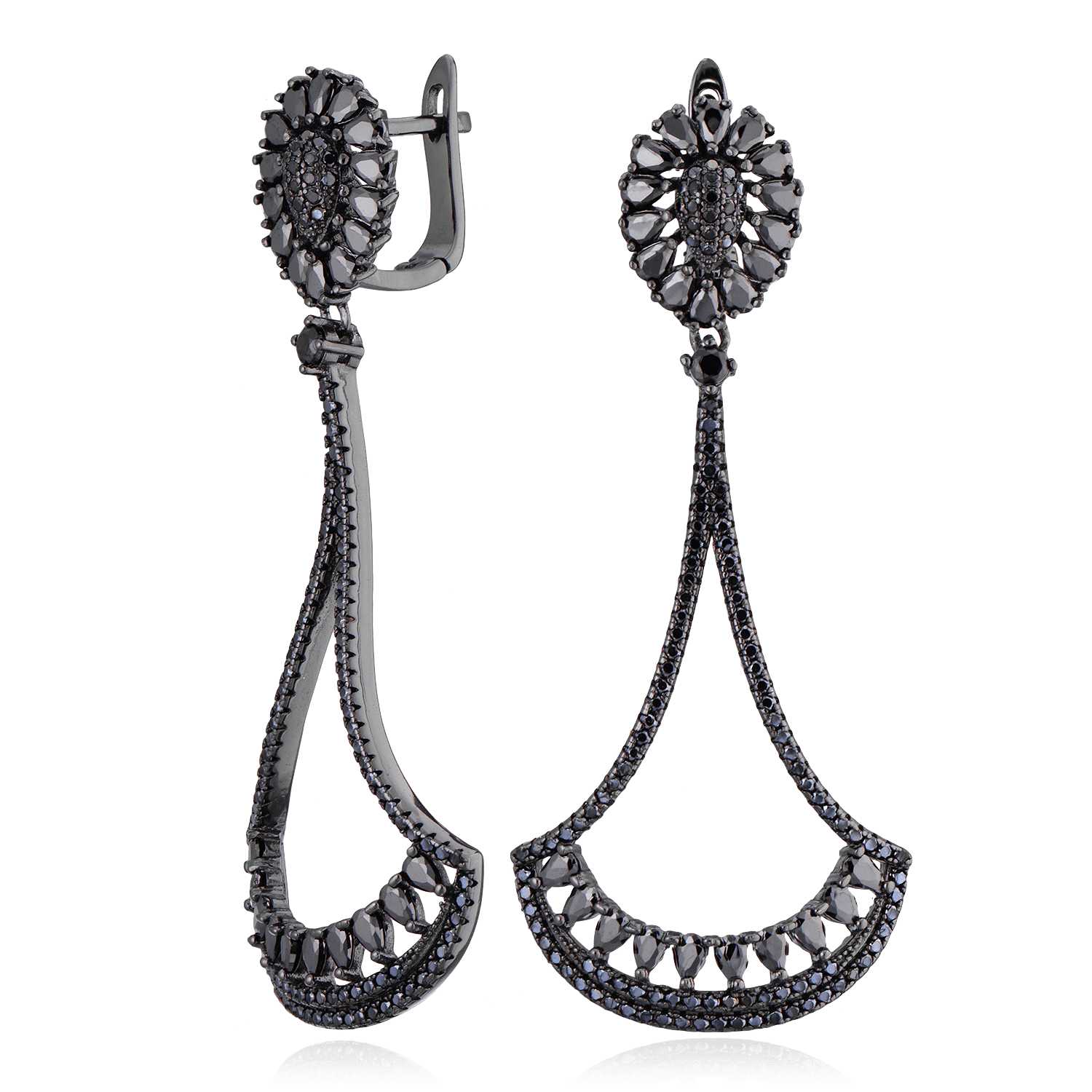 

Серьги из серебра с фианитом ЮВЕЛИР КАРАТ AA80058-E