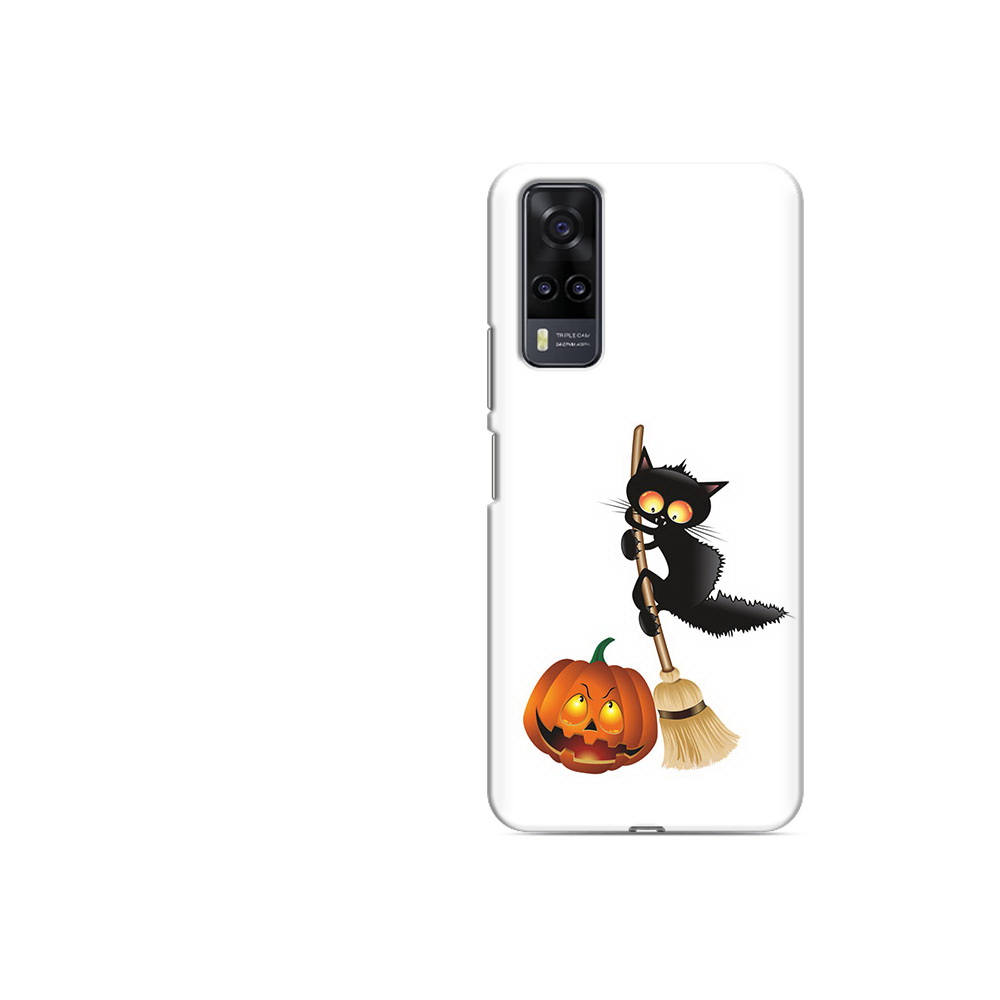 

Чехол MyPads Tocco для Vivo Y31 хэлуинский котик (PT157735.439.667), Прозрачный, Tocco