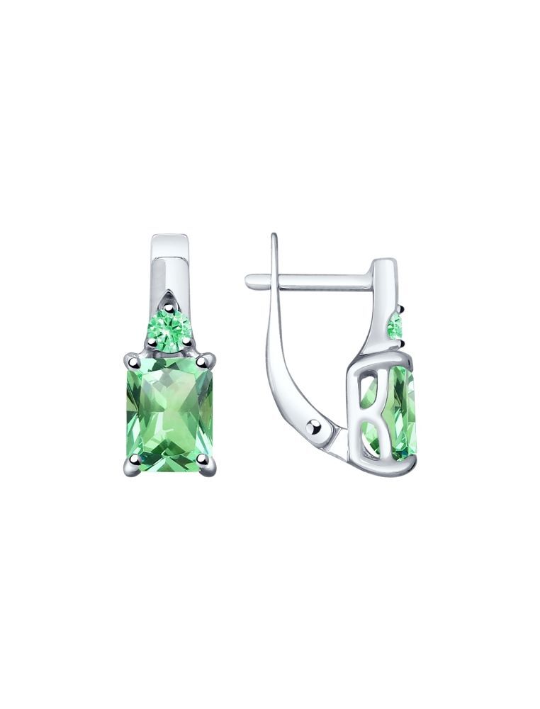 

Серьги из серебра с фианитом SOKOLOV 94023264, 94023264_k