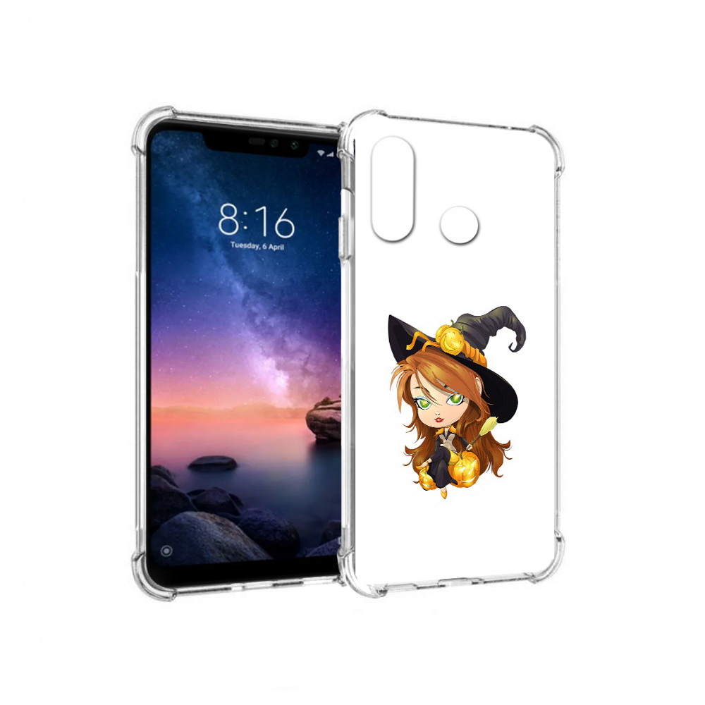 

Чехол MyPads Tocco для Xiaomi Redmi Note 6 Ведьмочка (PT118671.310.40), Прозрачный, Tocco