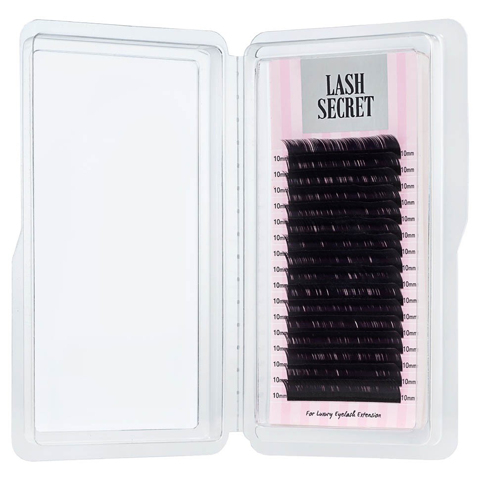 

Черные ресницы LASH SECRET одна длина 16 линий C+ 0.1 14