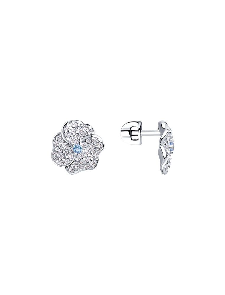 

Серьги из серебра с фианитом SOKOLOV 94023513, 94023513_k