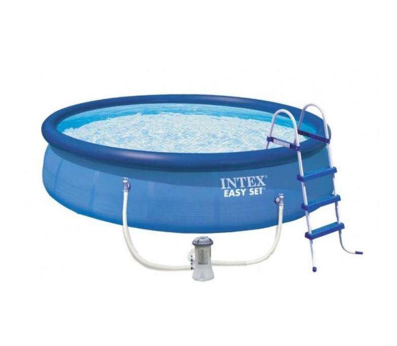 Бассейн Easy Set 457х122см, 14141л, фил.-насос 3785л\ч, лестн., тент, подст.