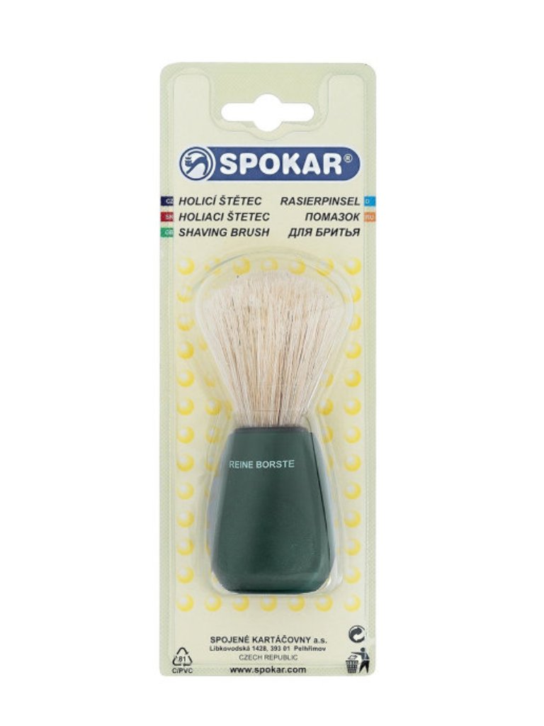 Купить Помазок для бритья SPOKAR 8304/126/P натуральная щетина кабана зелёный