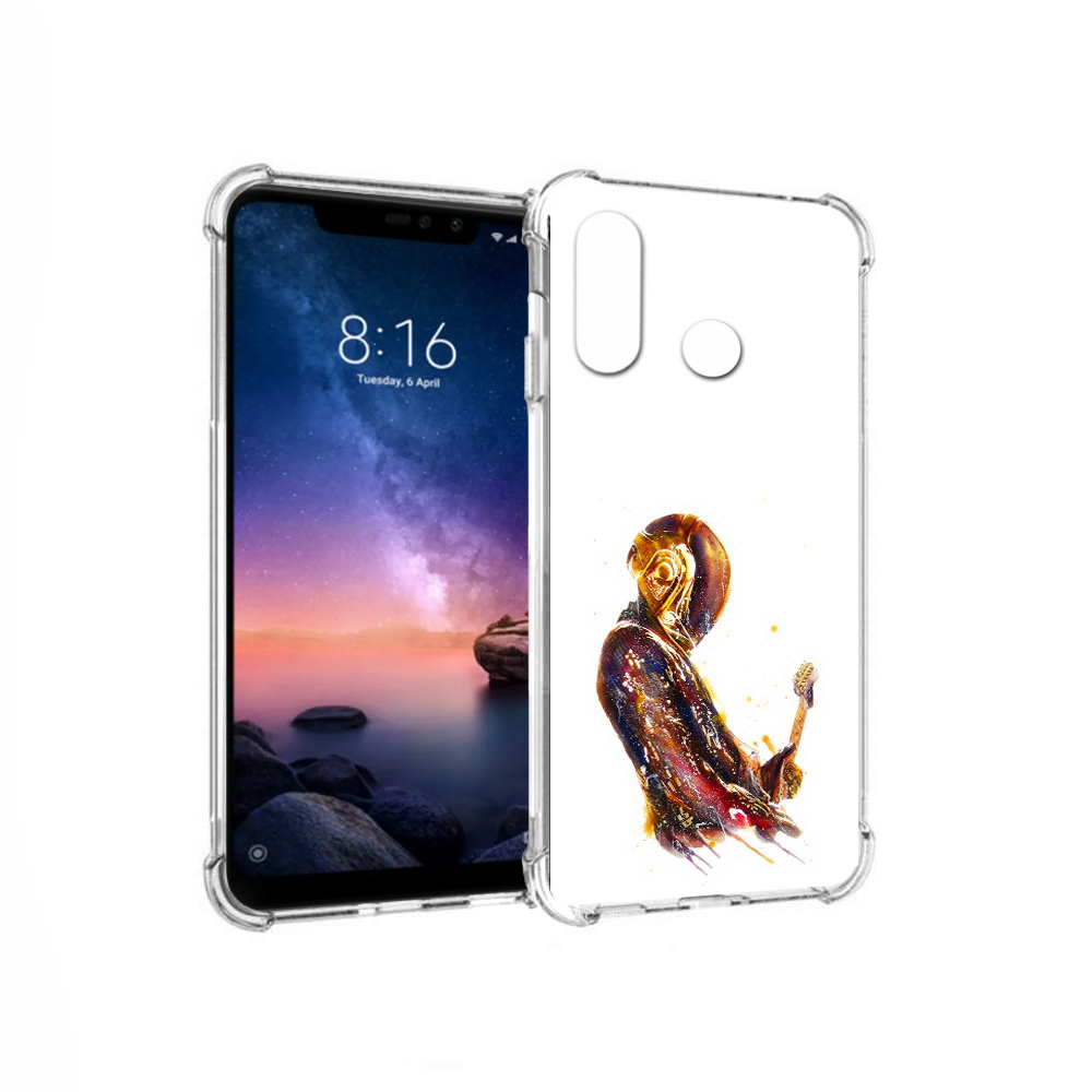 

Чехол MyPads Tocco для Xiaomi Redmi Note 6 космо-музыкант (PT118671.310.393), Прозрачный, Tocco