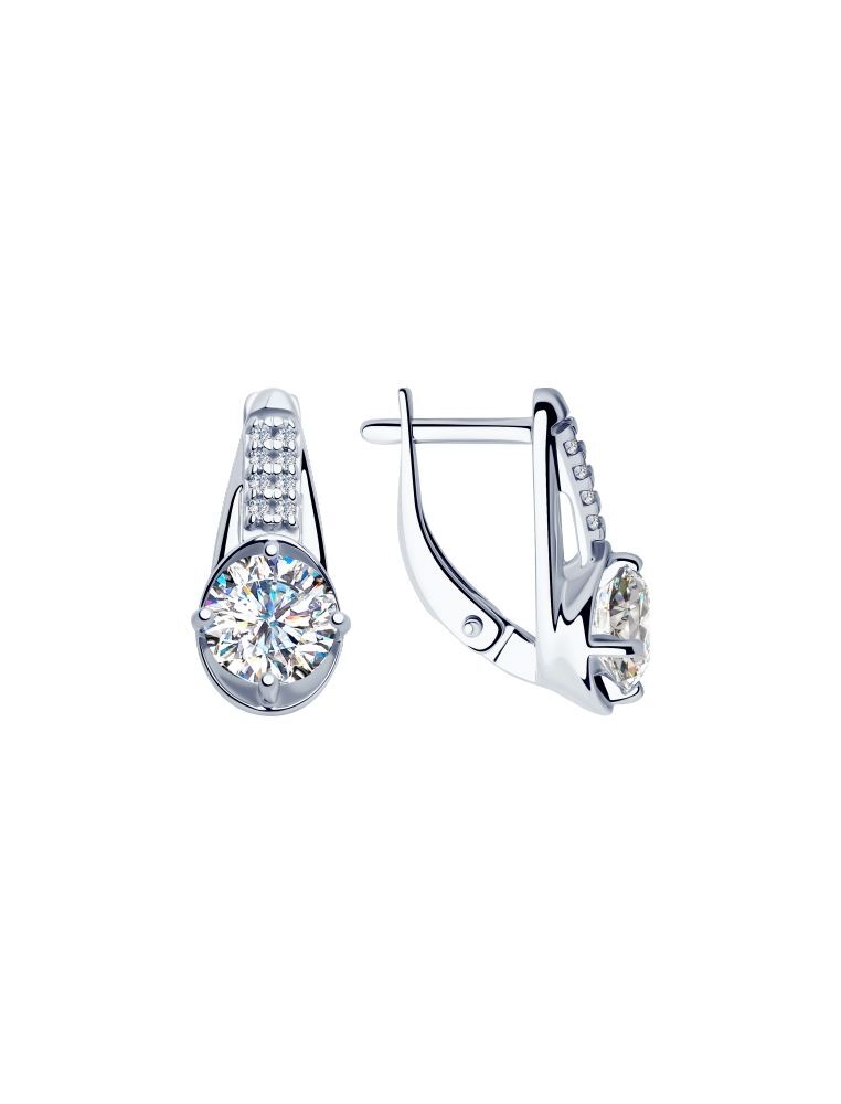 

Серьги из серебра с фианитом SOKOLOV 94023424, 94023424_k