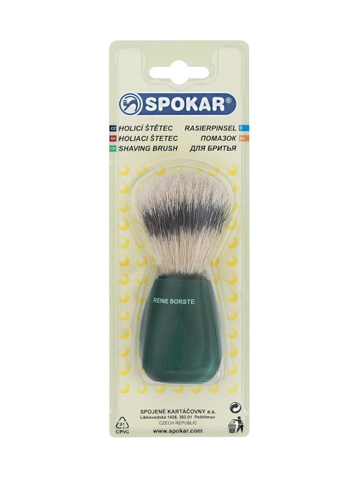 

Помазок для бритья SPOKAR 8304/156/P натуральная щетина кабана имитация барсук зелёный