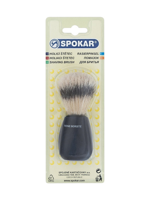 

Помазок для бритья SPOKAR 8304/156/P натуральная щетина кабана имитация барсук черный