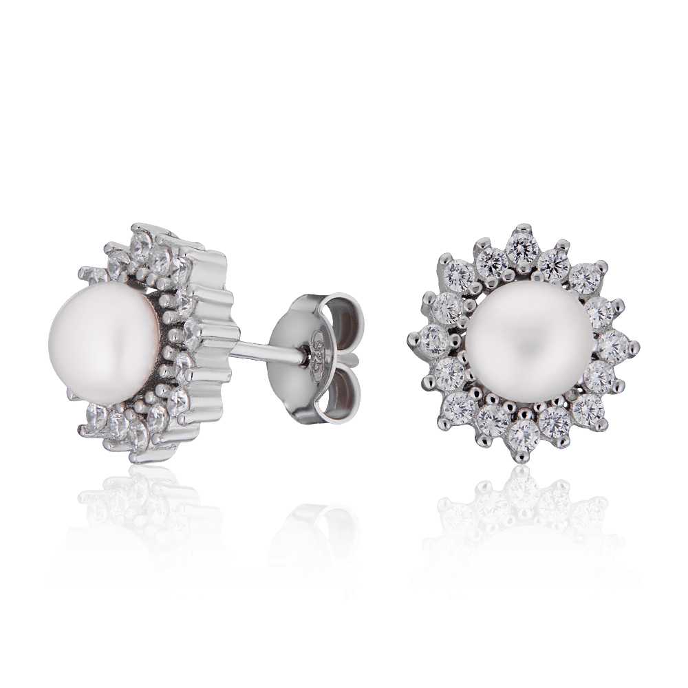

Серьги из серебра с жемчугом и фианитом ЮВЕЛИР КАРАТ 2129154/9-5-5,5TЕ5284