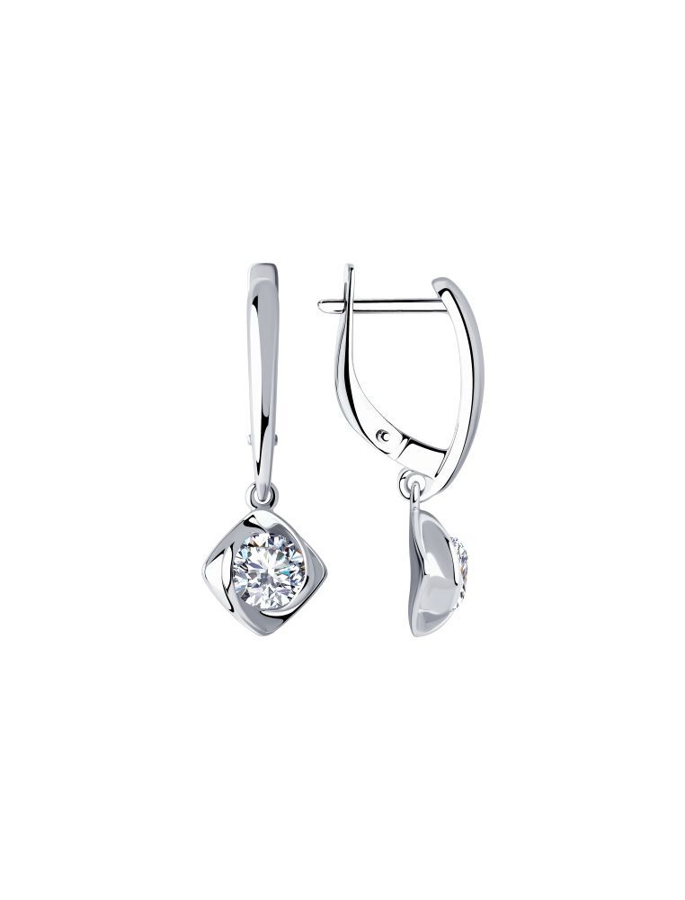 

Серьги из серебра с фианитом SOKOLOV 94023283, 94023283_k