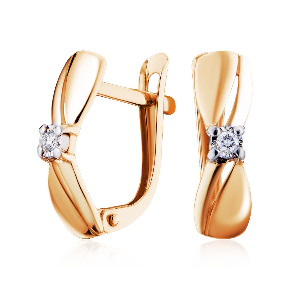 

Серьги из красного золота ЮВЕЛИР КАРАТ 3227600/9, бриллиант, 3227600/9