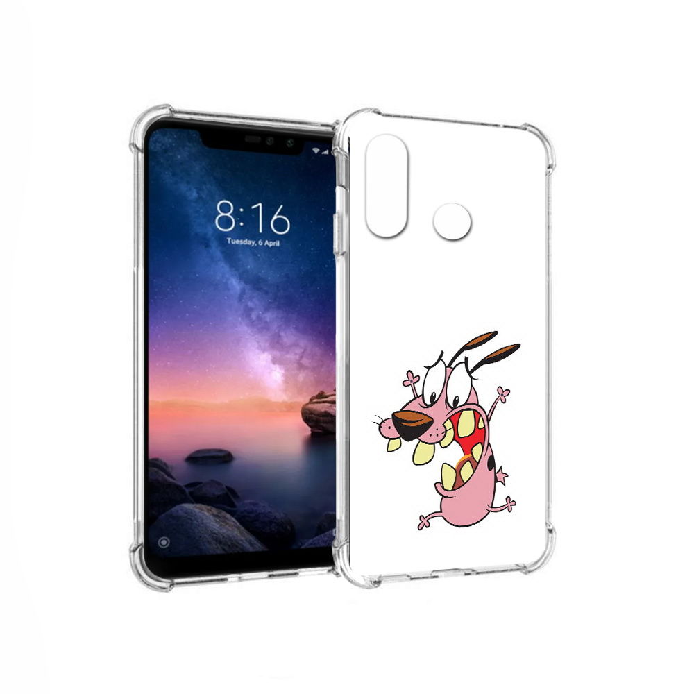 

Чехол MyPads Tocco для Xiaomi Redmi Note 6 зубастый бобик (PT118671.310.371), Прозрачный, Tocco