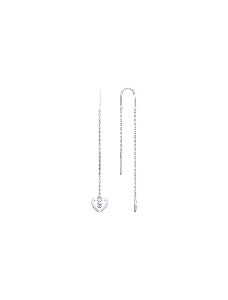 

Серьги из серебра с фианитом SOKOLOV 94023128, 94023128_k