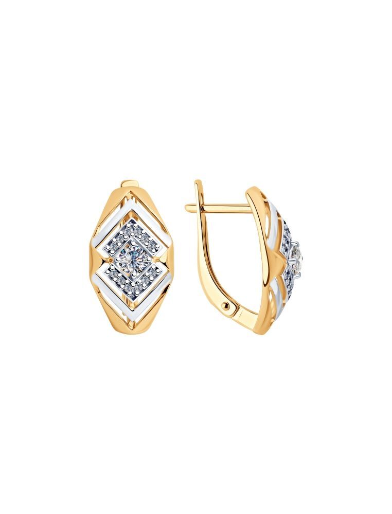 

Серьги из серебра с фианитом SOKOLOV 93020926, 93020926_k