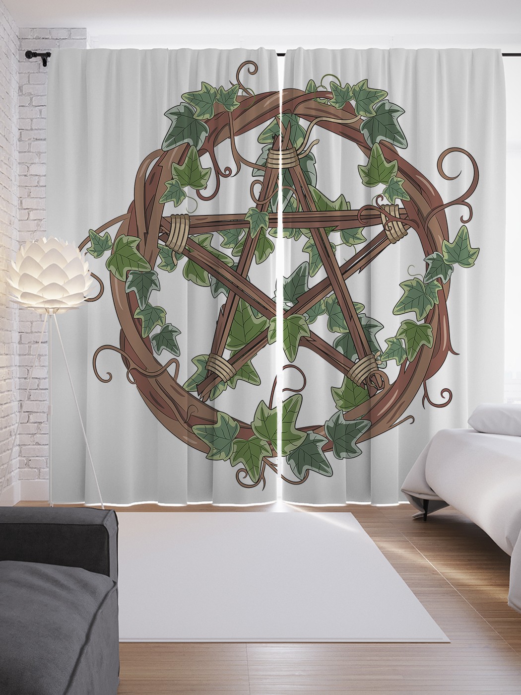 

Шторы JoyArty с фотопечатью "Магическая звезда" из сатена, 290х265 см, Магическая звезда