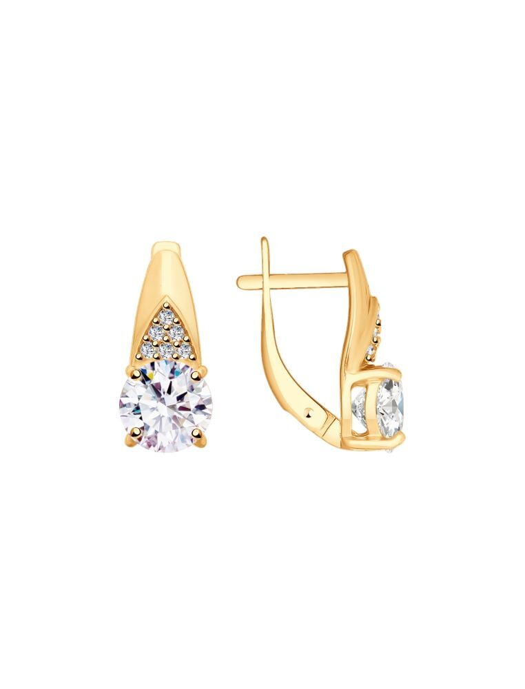 

Серьги из серебра с фианитом SOKOLOV 93020919, 93020919_k