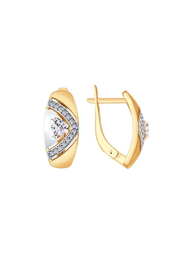 

Серьги из серебра с фианитом SOKOLOV 93020918, 93020918_k