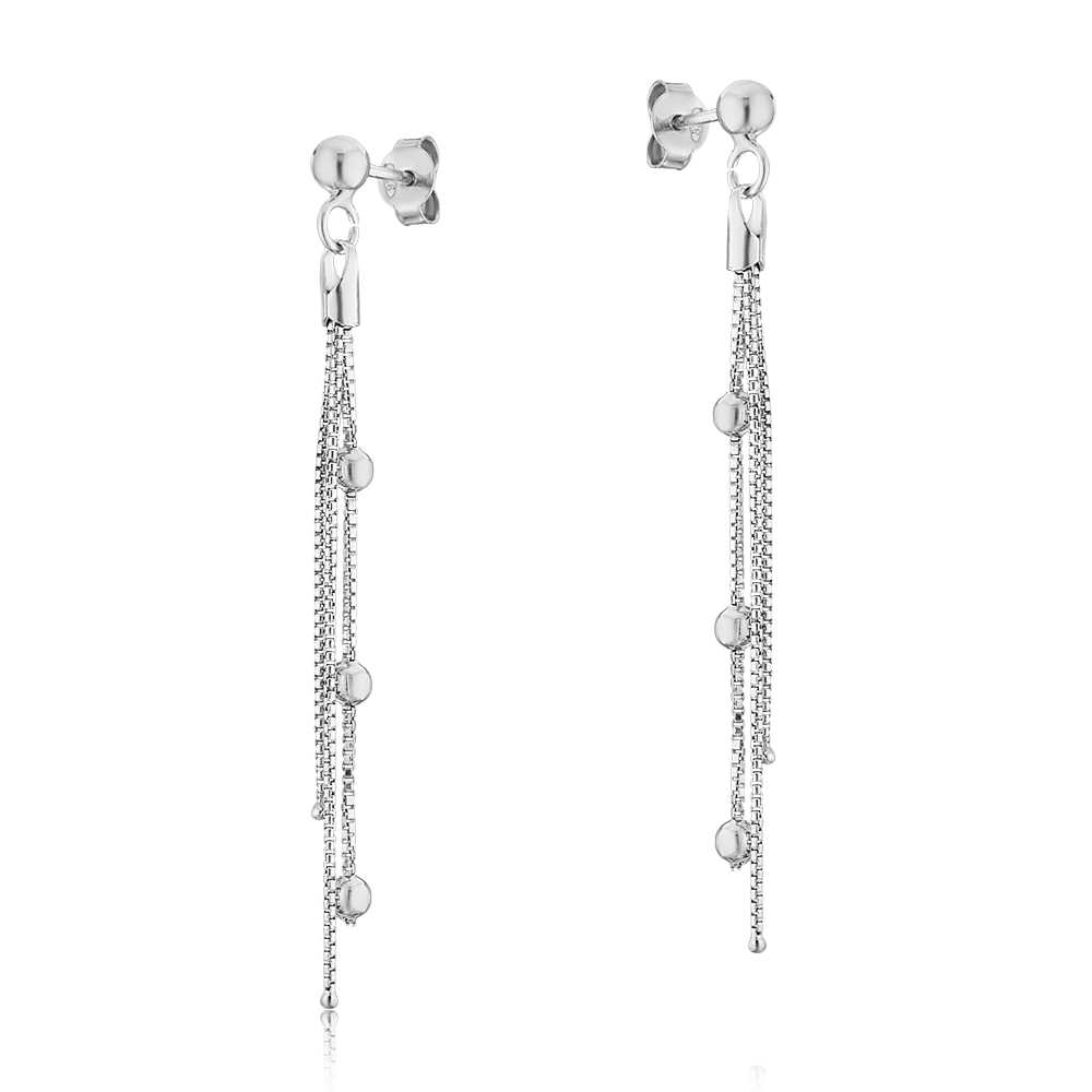 

Серьги из серебра без вставки ЮВЕЛИР КАРАТ 2029030/9OR/SET96911RP