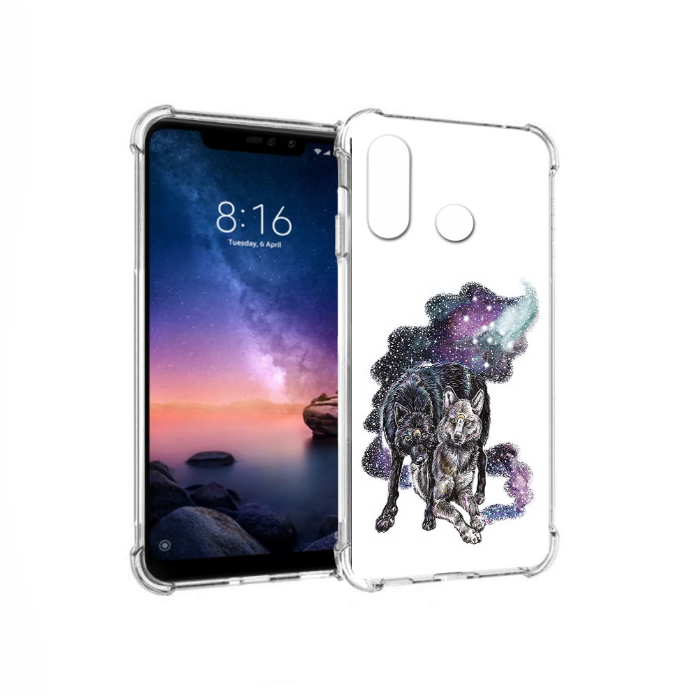 

Чехол MyPads Tocco для Xiaomi Redmi Note 6 звездные волки (PT118671.310.352), Прозрачный, Tocco