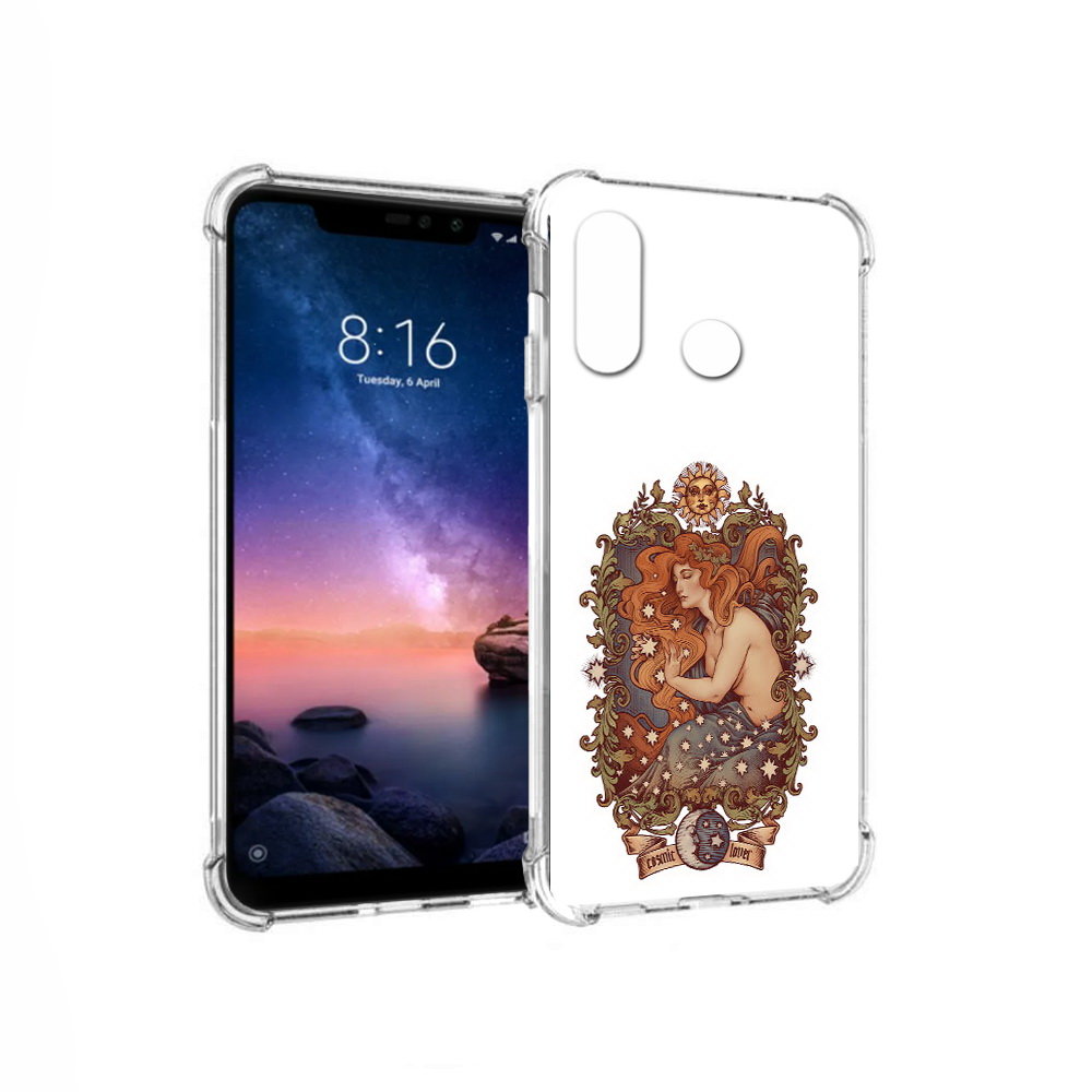 

Чехол MyPads Tocco для Xiaomi Redmi Note 6 звездная девушка абстракция (PT118671.310.351), Прозрачный, Tocco