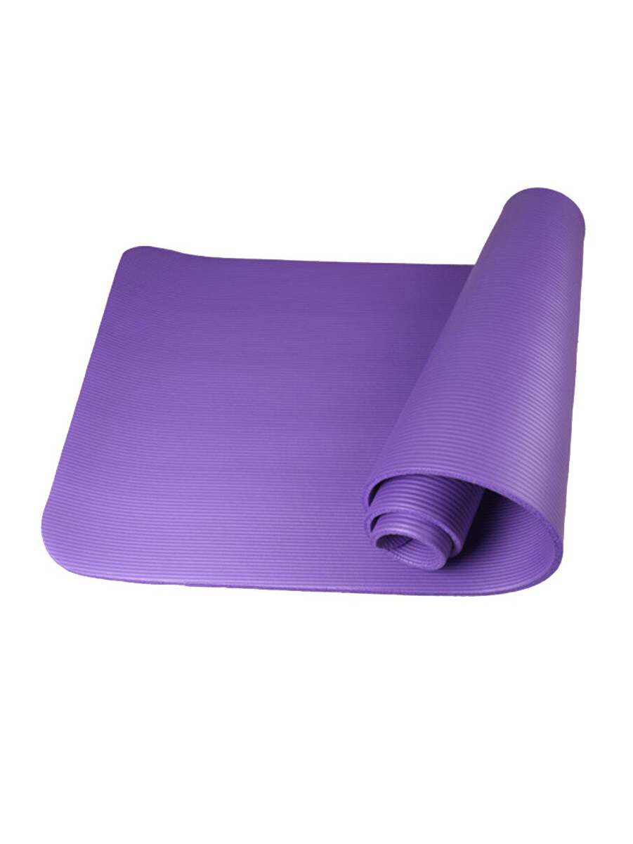 фото Коврик для йоги и фитнеса urm b01003 фиолетовый 178 см, 8 мм