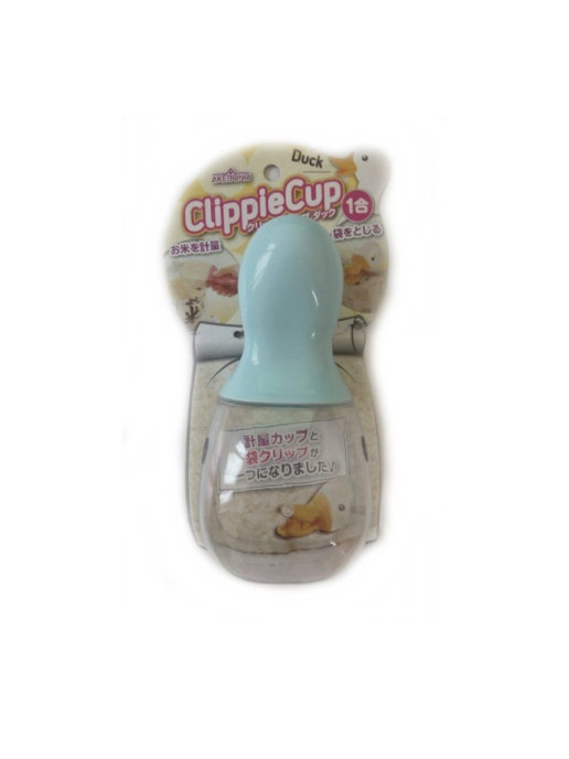 фото Зажим для пакетов 2 в 1 утёнок clippie cup (цвет: голубой) markethot