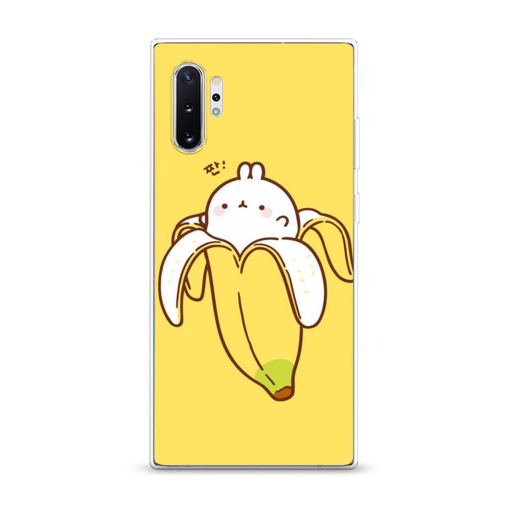 

Чехол Awog на Samsung Galaxy Note 10 + "Зайчик-бананчик", Разноцветный, 28550-2