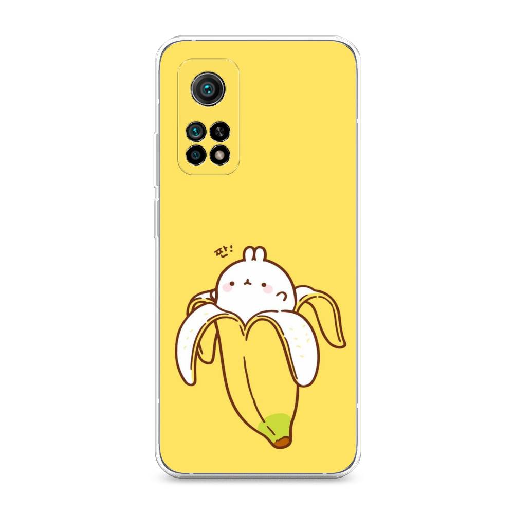 

Чехол Awog на Xiaomi Mi 10T Pro "Зайчик-бананчик", Разноцветный, 37750-2