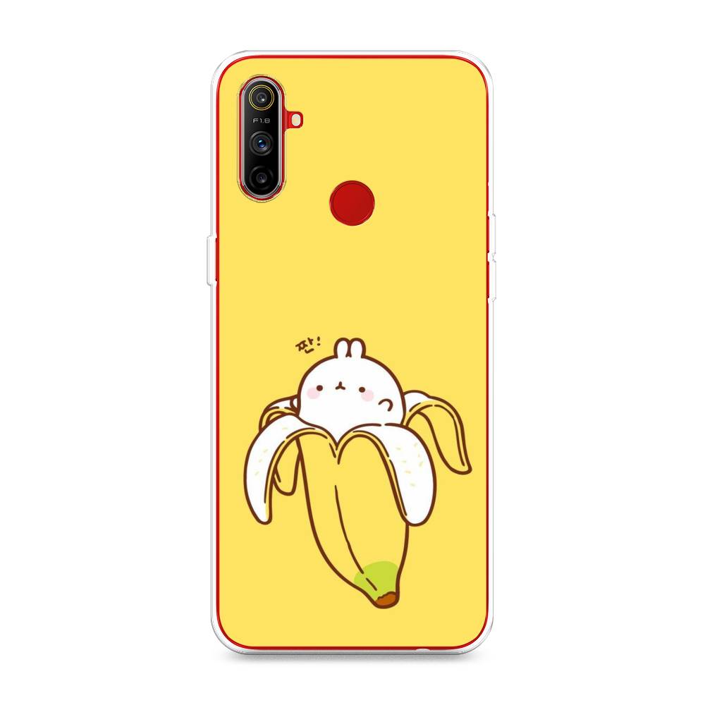 

Чехол Awog на Realme C3 "Зайчик-бананчик", Разноцветный, 253050-2