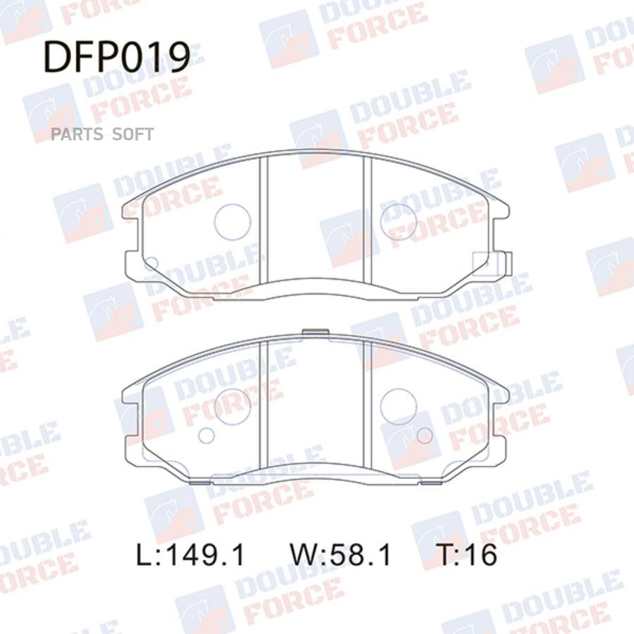 

Тормозные колодки DOUBLE FORCE дисковые DFP019