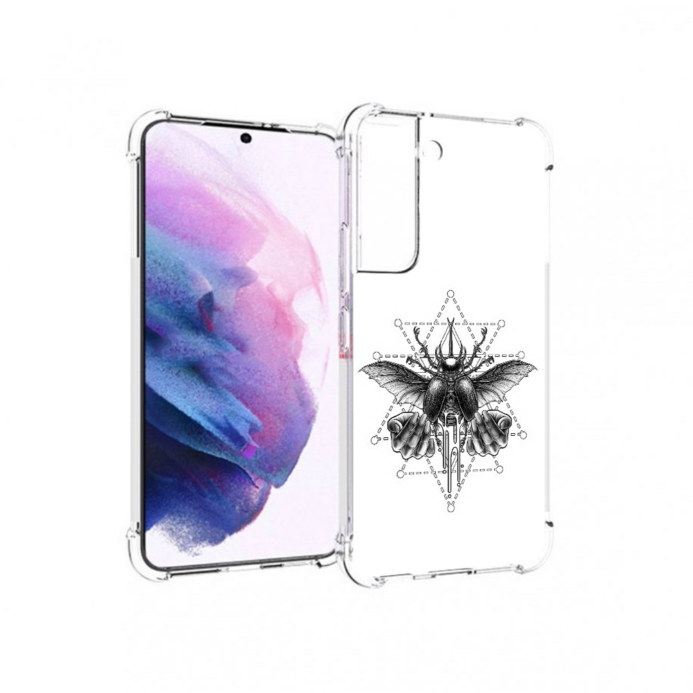 

Чехол MyPads Tocco для Samsung Galaxy S22 скарабей (PT194926.508.601), Прозрачный, Tocco