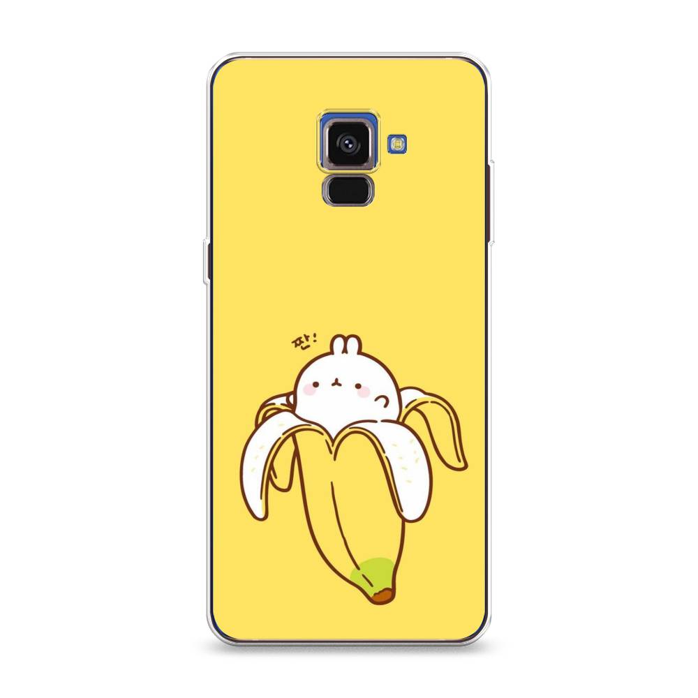 

Чехол Awog на Samsung Galaxy A8 2018 "Зайчик-бананчик", Разноцветный, 25450-2