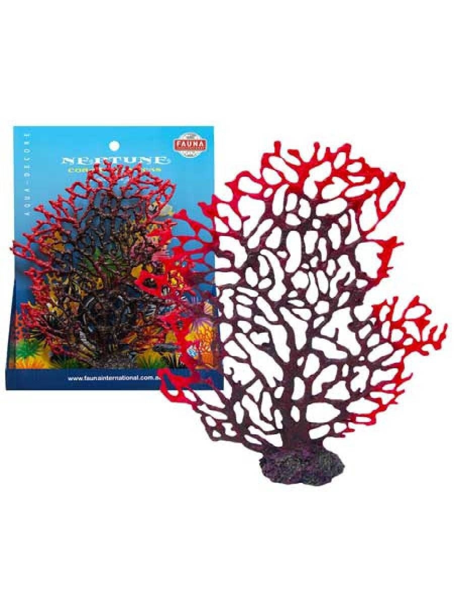 Декорация для аквариума FAUNA INTERNATIONAL коралл 22х5х27см красно-коричневый FIAD-1169