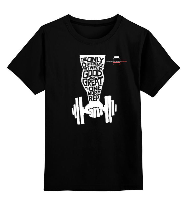 

Детская футболка классическая Printio Фитпит.рф - спортивное питание, р. 128, Черный, 0000000712308