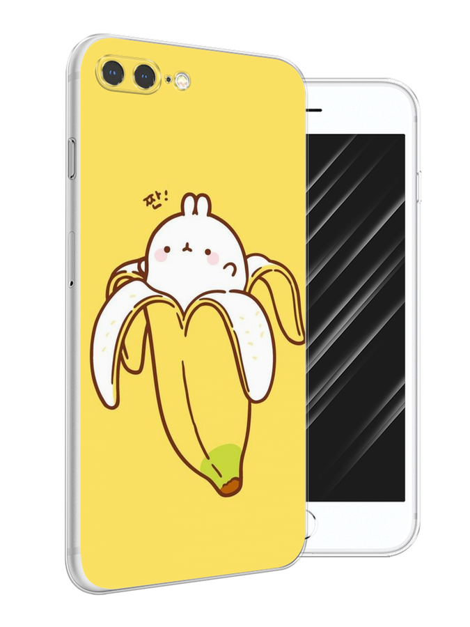 

Чехол Awog на Apple iPhone 7 Plus / Айфон 7 Plus "Зайчик-бананчик", Разноцветный, 10750-2