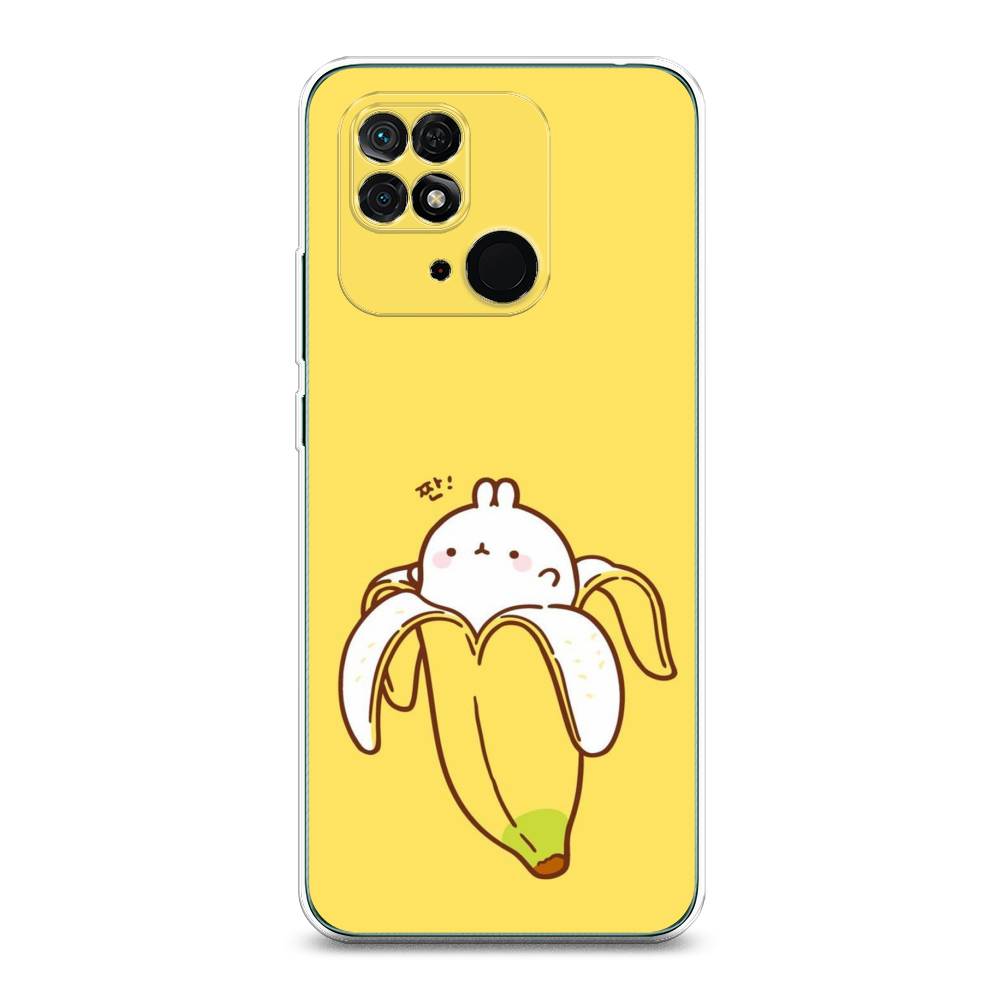 

Чехол Awog на Xiaomi Redmi 10C "Зайчик-бананчик", Разноцветный, 313450-2