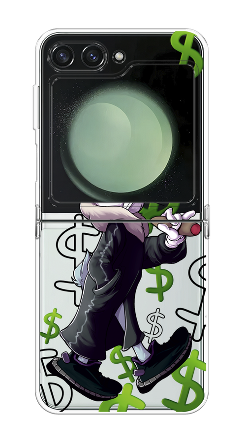 

Чехол на Samsung Galaxy Z Flip 6 "Rich Bugs Bunny", Зеленый;черный;голубой, 2109750-1