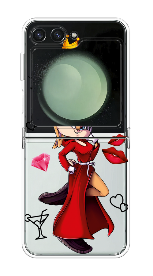 

Чехол на Samsung Galaxy Z Flip 6 "Rich Lola Bunny", Красный;бежевый;оранжевый, 2109750-1