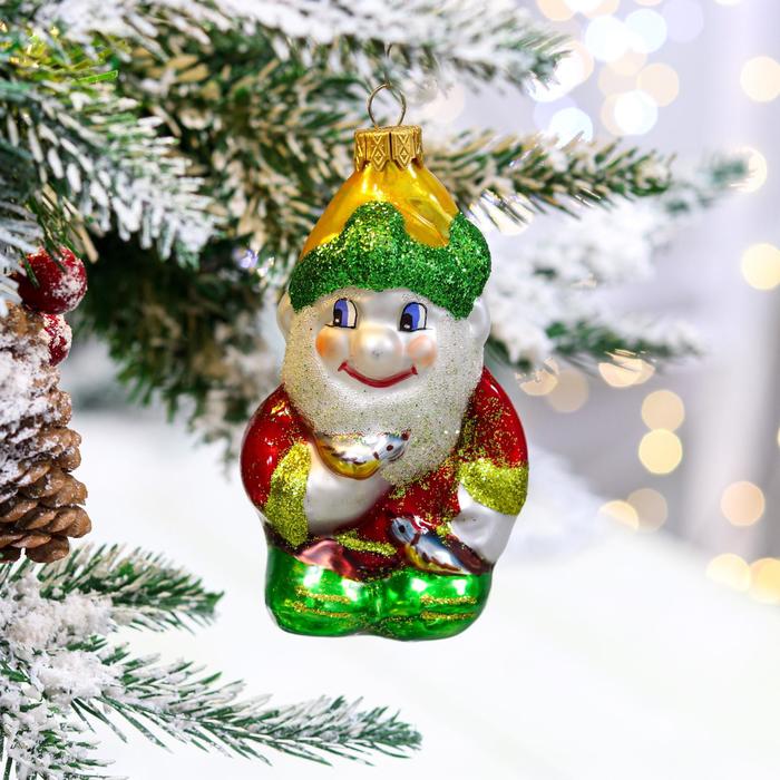 

елочная игрушка Новогодний эльф, 12 см, стекло