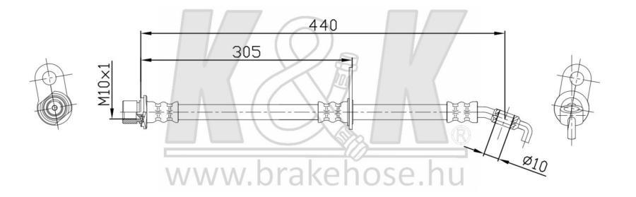 

Шланг тормозной K&K