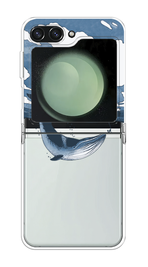 

Чехол на Samsung Galaxy Z Flip 6 "Большой кит", Синий, 2109750-1