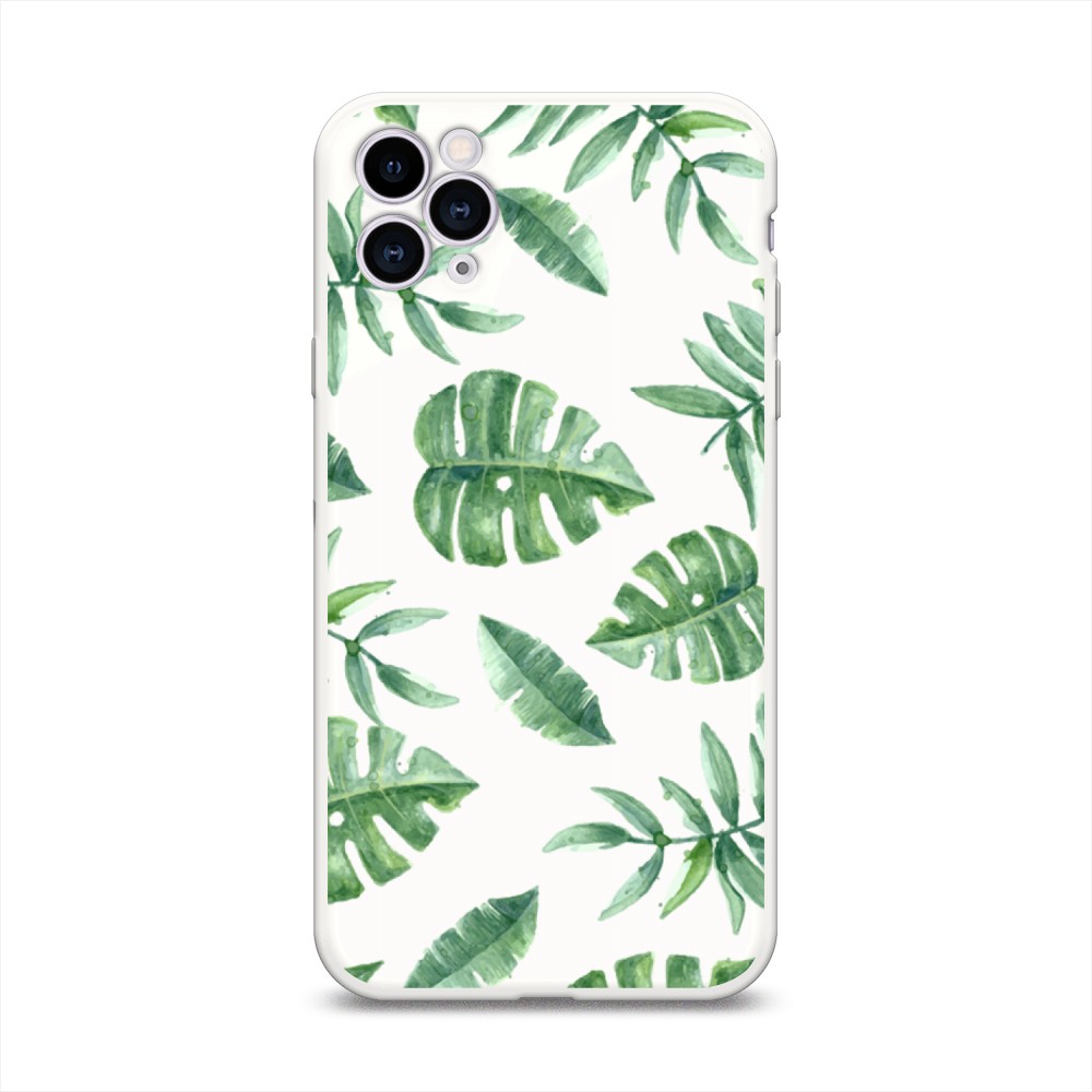 

Чехол Awog на Apple iPhone 11 Pro Max / Айфон 11 Pro Max "Нарисованные пальмовые листья", Разноцветный, 12257-1
