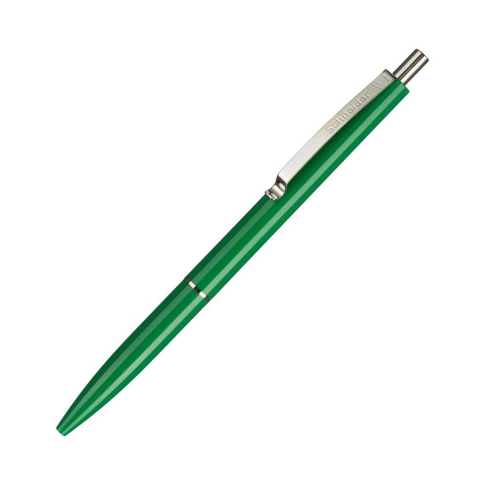 Ручка шариковая автоматическая SCHNEIDER K15 корп зел/стержень синий 0,5мм
