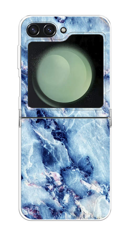 

Чехол на Samsung Galaxy Z Flip 6 "Мрамор с синими прожилками", Синий, 2109750-1