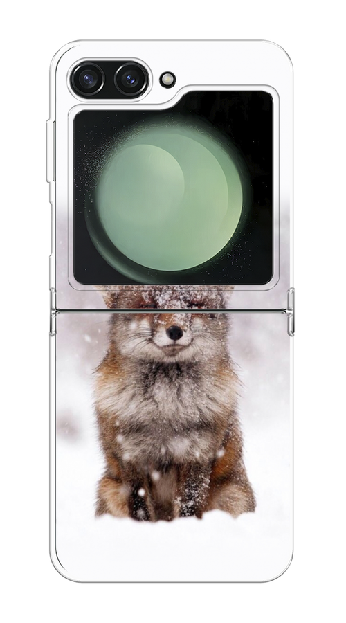 

Чехол на Samsung Galaxy Z Flip 6 "Зимняя лиса", Белый;серый;коричневый, 2109750-1